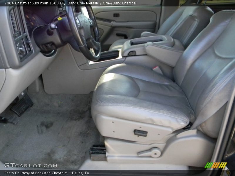 Dark Gray Metallic / Gray/Dark Charcoal 2004 Chevrolet Suburban 1500 LT