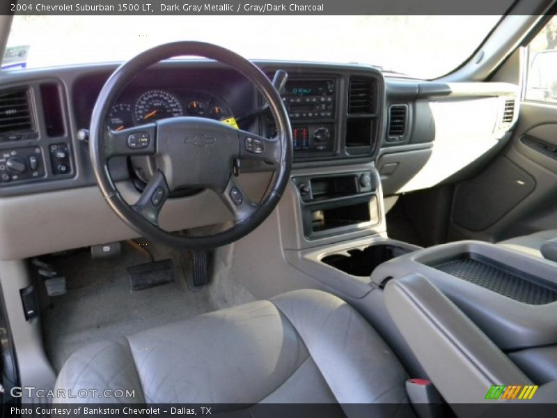 Dark Gray Metallic / Gray/Dark Charcoal 2004 Chevrolet Suburban 1500 LT