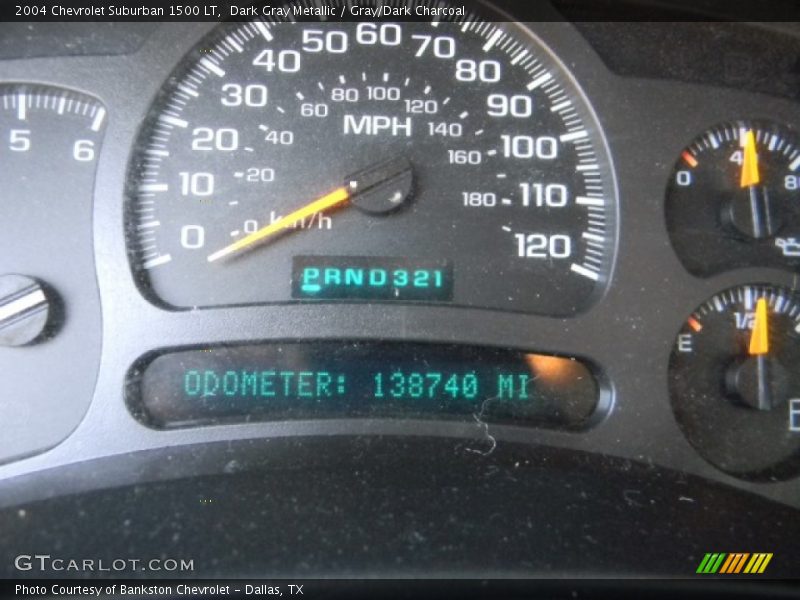 Dark Gray Metallic / Gray/Dark Charcoal 2004 Chevrolet Suburban 1500 LT