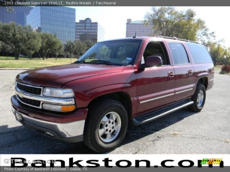 Redfire Metallic / Tan/Neutral 2003 Chevrolet Suburban 1500 LT