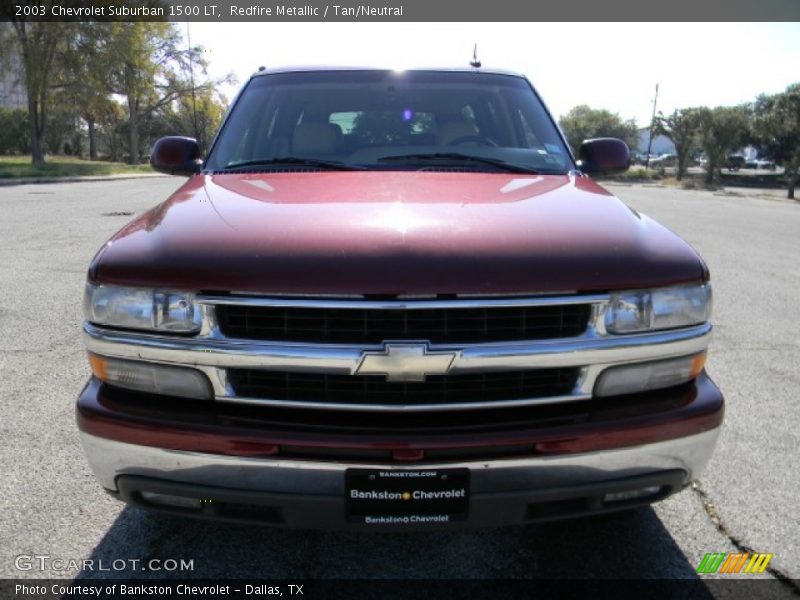 Redfire Metallic / Tan/Neutral 2003 Chevrolet Suburban 1500 LT