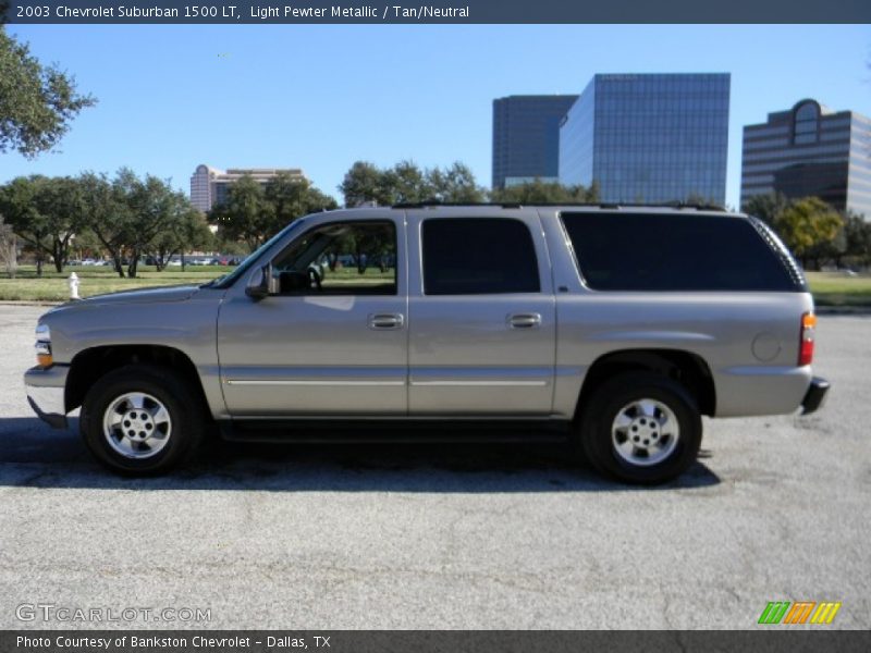 Light Pewter Metallic / Tan/Neutral 2003 Chevrolet Suburban 1500 LT