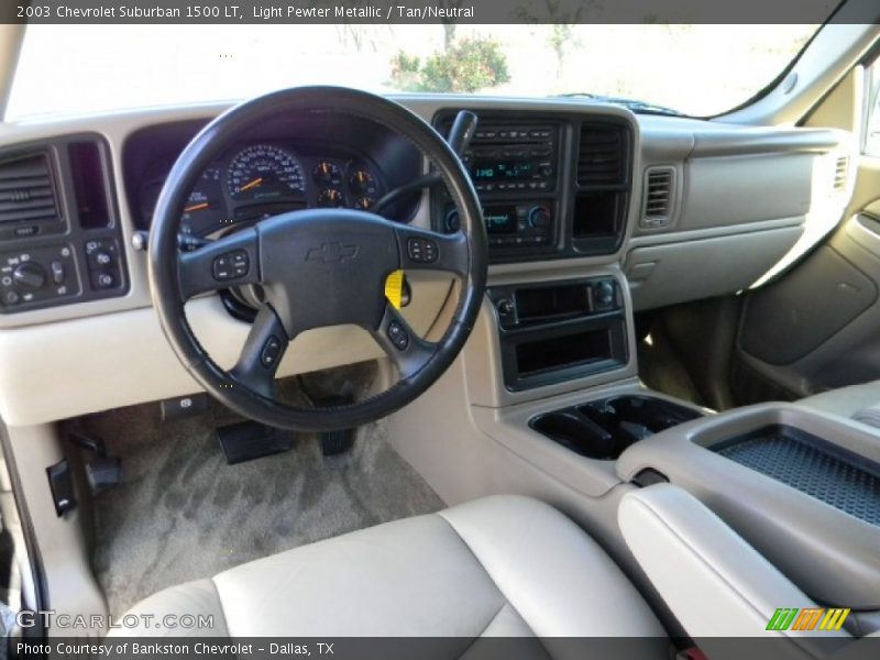 Light Pewter Metallic / Tan/Neutral 2003 Chevrolet Suburban 1500 LT