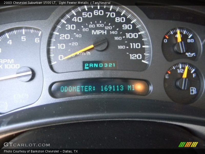 Light Pewter Metallic / Tan/Neutral 2003 Chevrolet Suburban 1500 LT