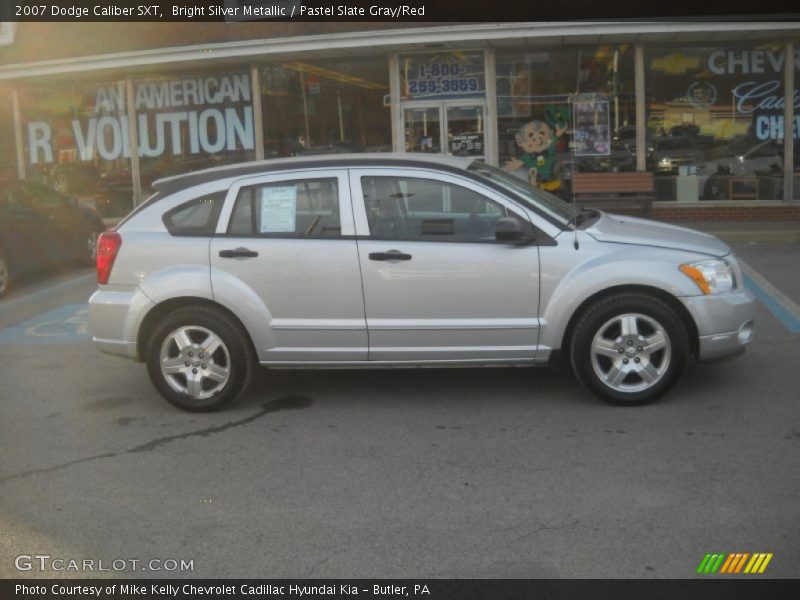 Bright Silver Metallic / Pastel Slate Gray/Red 2007 Dodge Caliber SXT