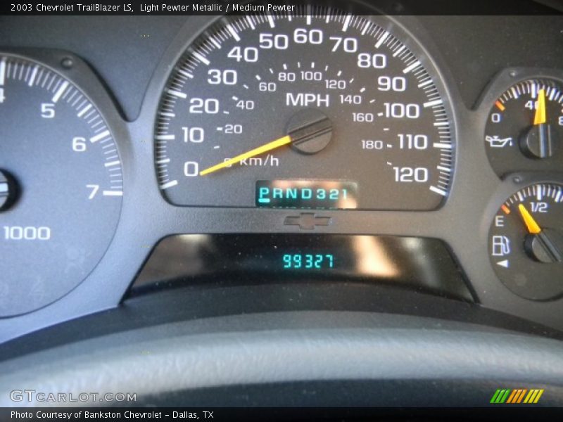 Light Pewter Metallic / Medium Pewter 2003 Chevrolet TrailBlazer LS