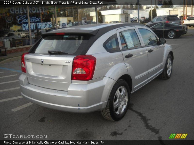 Bright Silver Metallic / Pastel Slate Gray/Red 2007 Dodge Caliber SXT