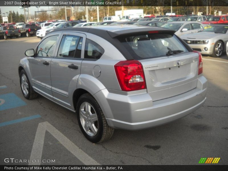 Bright Silver Metallic / Pastel Slate Gray/Red 2007 Dodge Caliber SXT