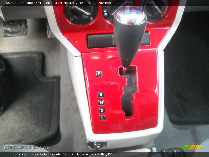 Bright Silver Metallic / Pastel Slate Gray/Red 2007 Dodge Caliber SXT