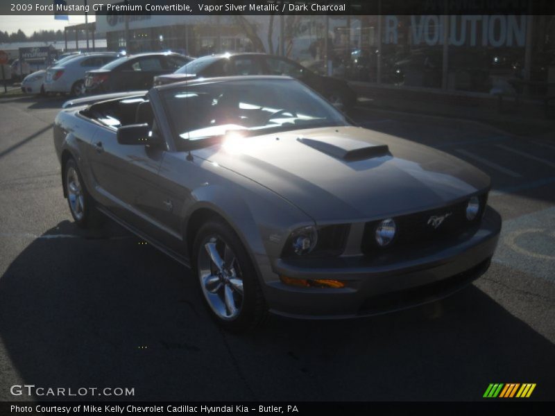 Vapor Silver Metallic / Dark Charcoal 2009 Ford Mustang GT Premium Convertible