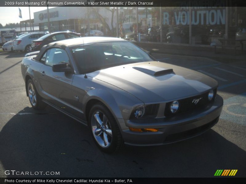 Vapor Silver Metallic / Dark Charcoal 2009 Ford Mustang GT Premium Convertible