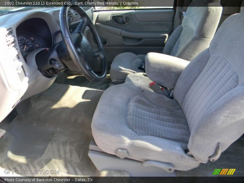 Dark Cherry Red Metallic / Graphite 2002 Chevrolet S10 LS Extended Cab