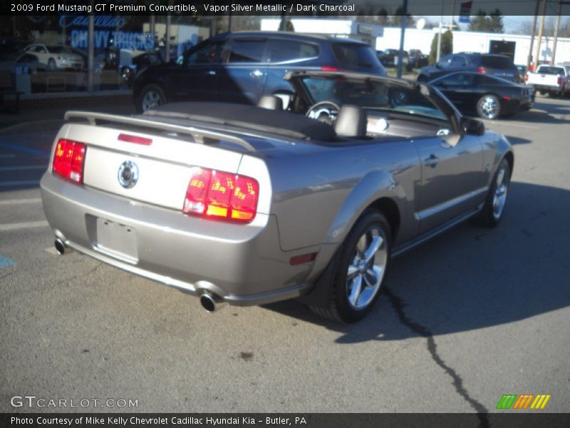 Vapor Silver Metallic / Dark Charcoal 2009 Ford Mustang GT Premium Convertible