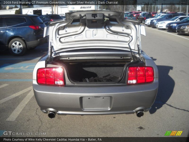 Vapor Silver Metallic / Dark Charcoal 2009 Ford Mustang GT Premium Convertible