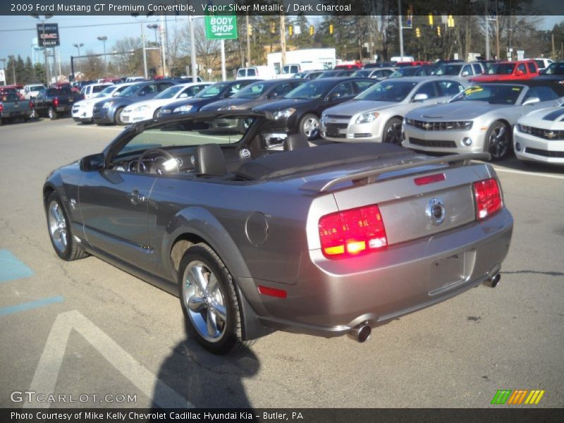 Vapor Silver Metallic / Dark Charcoal 2009 Ford Mustang GT Premium Convertible