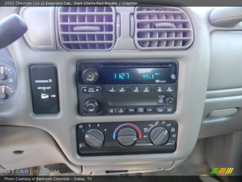 Dark Cherry Red Metallic / Graphite 2002 Chevrolet S10 LS Extended Cab