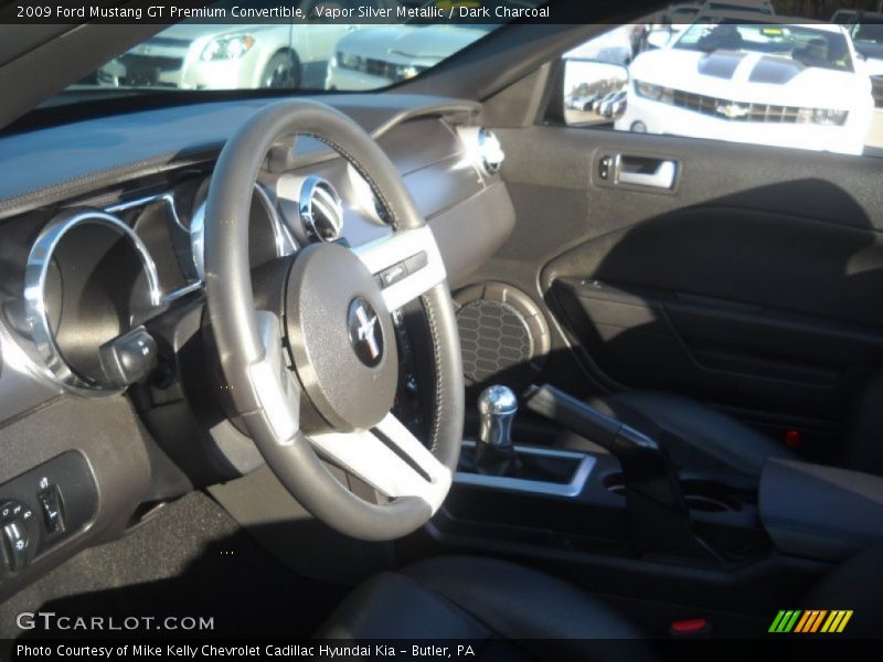 Vapor Silver Metallic / Dark Charcoal 2009 Ford Mustang GT Premium Convertible