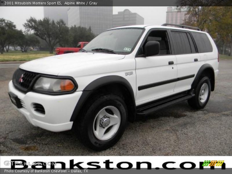 Alpine White / Gray 2001 Mitsubishi Montero Sport ES