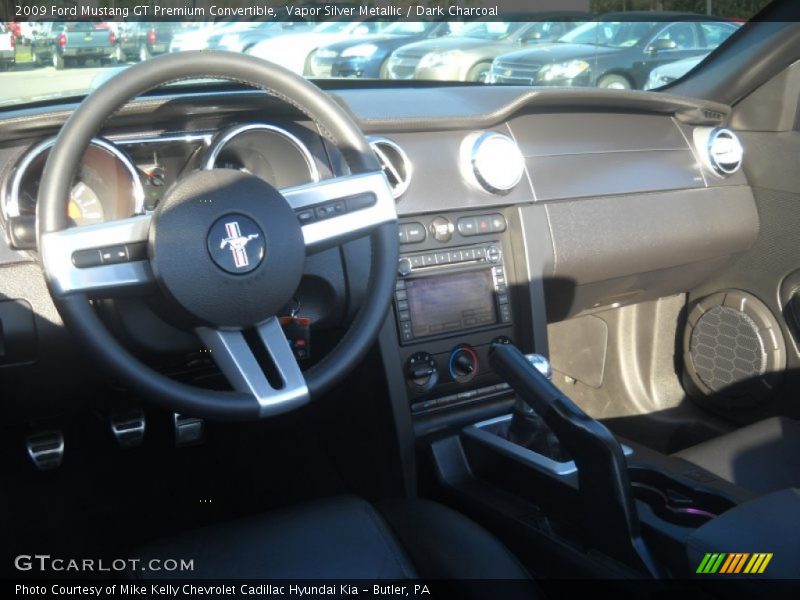 Vapor Silver Metallic / Dark Charcoal 2009 Ford Mustang GT Premium Convertible