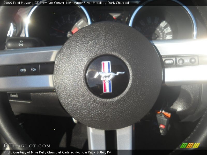 Vapor Silver Metallic / Dark Charcoal 2009 Ford Mustang GT Premium Convertible
