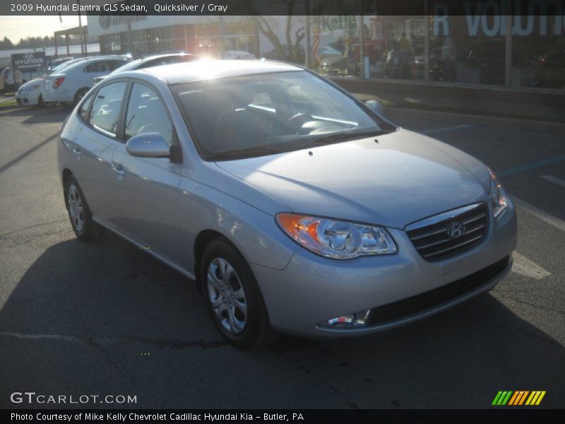 Quicksilver / Gray 2009 Hyundai Elantra GLS Sedan