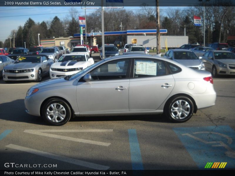 Quicksilver / Gray 2009 Hyundai Elantra GLS Sedan