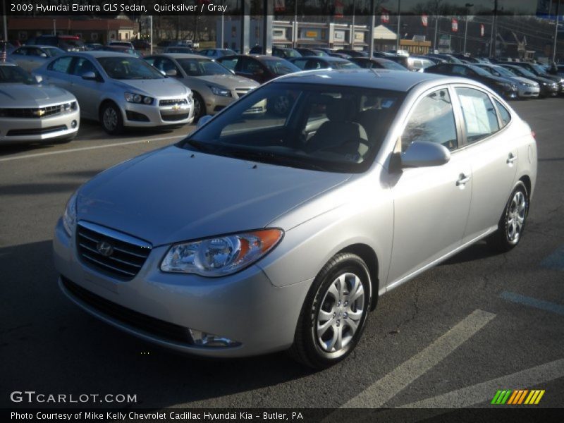 Quicksilver / Gray 2009 Hyundai Elantra GLS Sedan