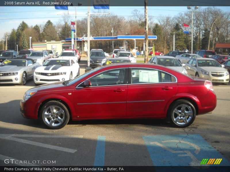 Red Jewel / Gray 2008 Saturn Aura XE