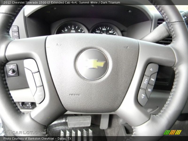 Summit White / Dark Titanium 2012 Chevrolet Silverado 1500 LS Extended Cab 4x4