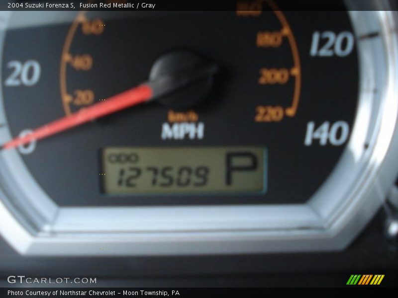 Fusion Red Metallic / Gray 2004 Suzuki Forenza S