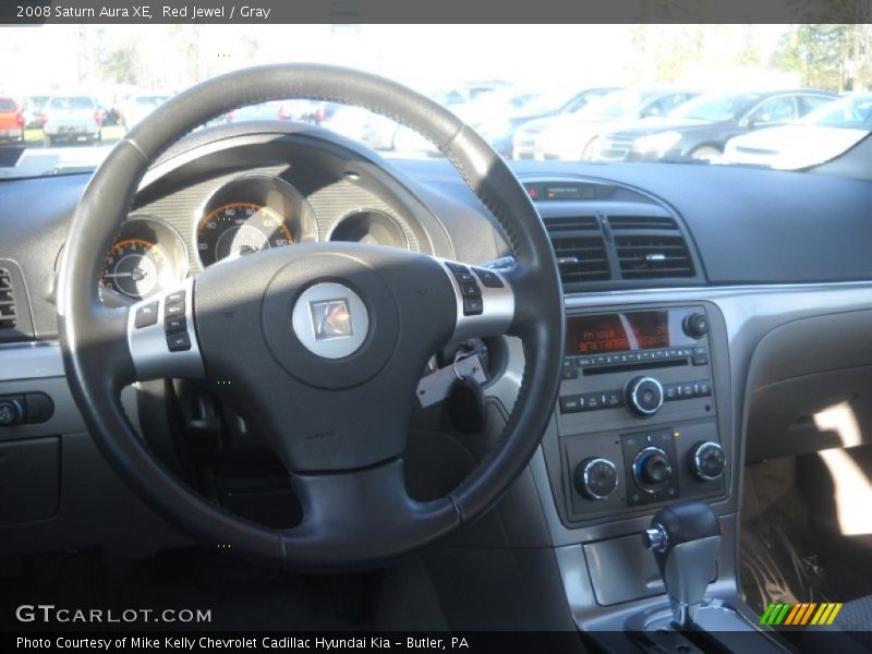 Red Jewel / Gray 2008 Saturn Aura XE