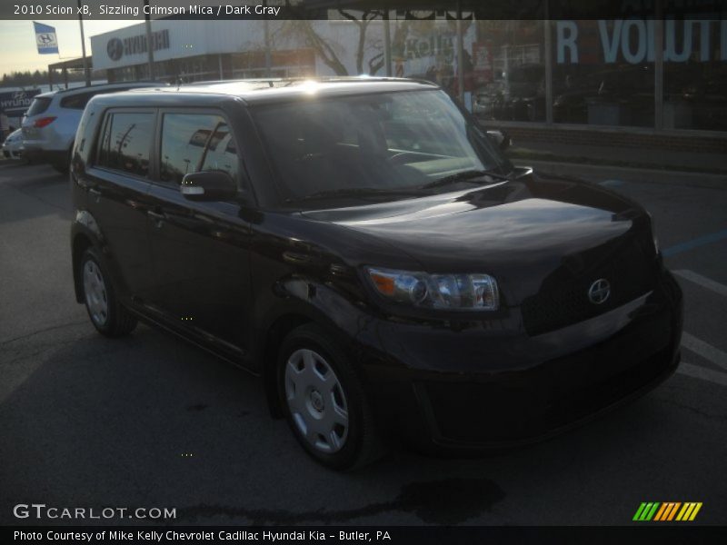 Sizzling Crimson Mica / Dark Gray 2010 Scion xB