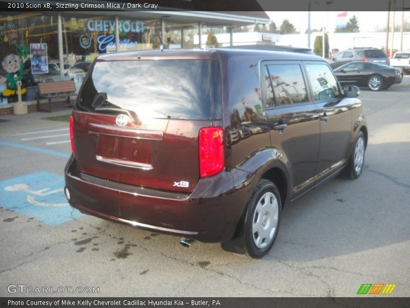 Sizzling Crimson Mica / Dark Gray 2010 Scion xB