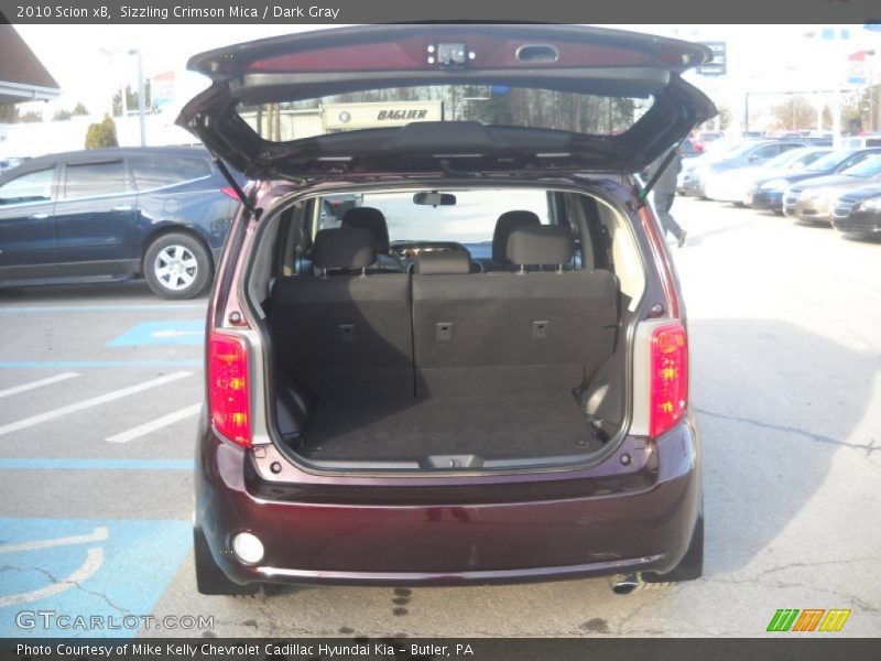 Sizzling Crimson Mica / Dark Gray 2010 Scion xB