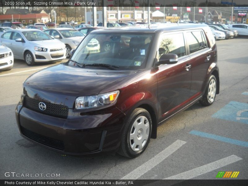 Sizzling Crimson Mica / Dark Gray 2010 Scion xB