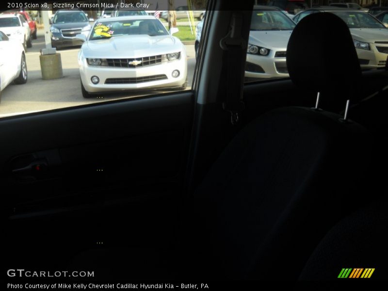 Sizzling Crimson Mica / Dark Gray 2010 Scion xB