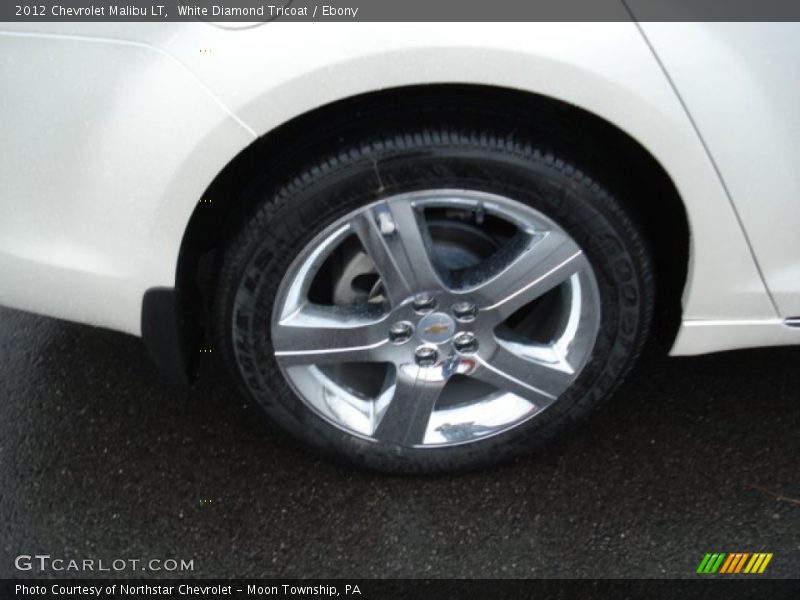 White Diamond Tricoat / Ebony 2012 Chevrolet Malibu LT