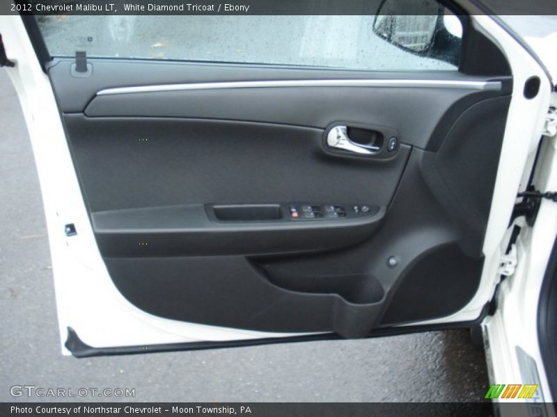 White Diamond Tricoat / Ebony 2012 Chevrolet Malibu LT