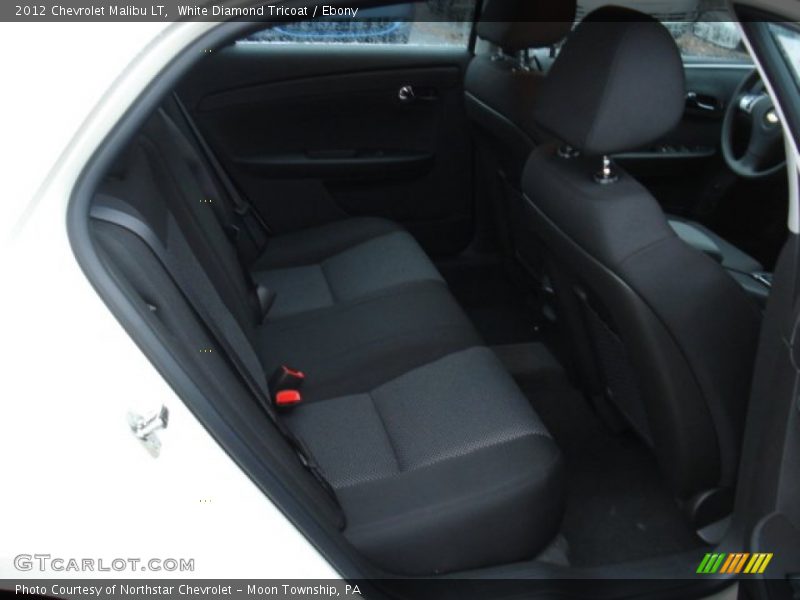 White Diamond Tricoat / Ebony 2012 Chevrolet Malibu LT