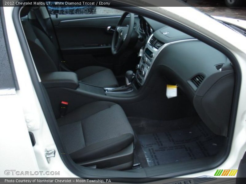White Diamond Tricoat / Ebony 2012 Chevrolet Malibu LT