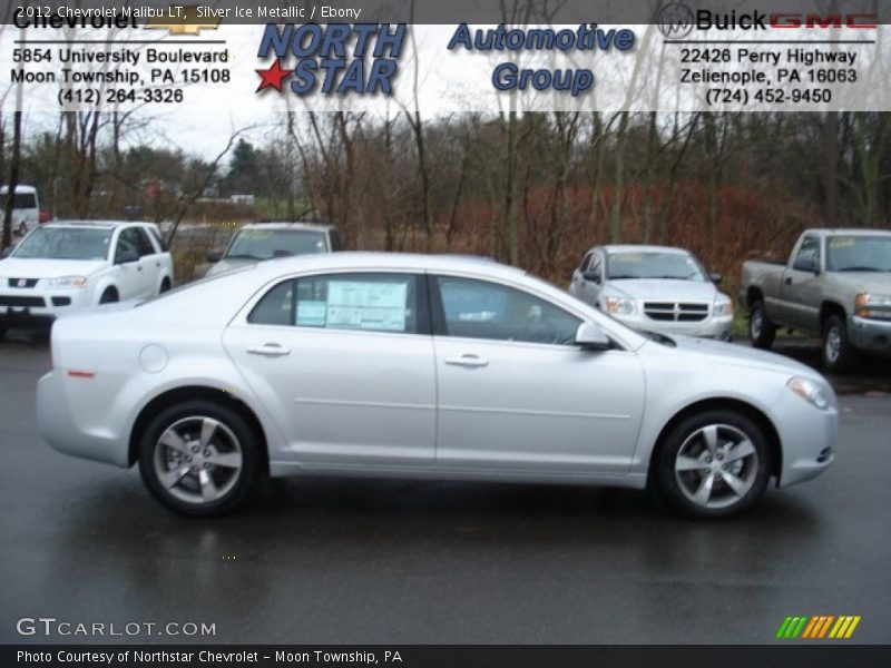 Silver Ice Metallic / Ebony 2012 Chevrolet Malibu LT