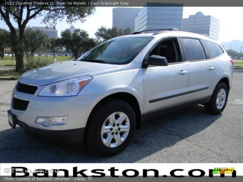 Silver Ice Metallic / Dark Gray/Light Gray 2012 Chevrolet Traverse LS