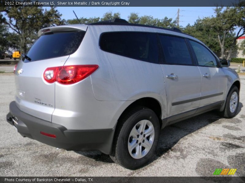Silver Ice Metallic / Dark Gray/Light Gray 2012 Chevrolet Traverse LS
