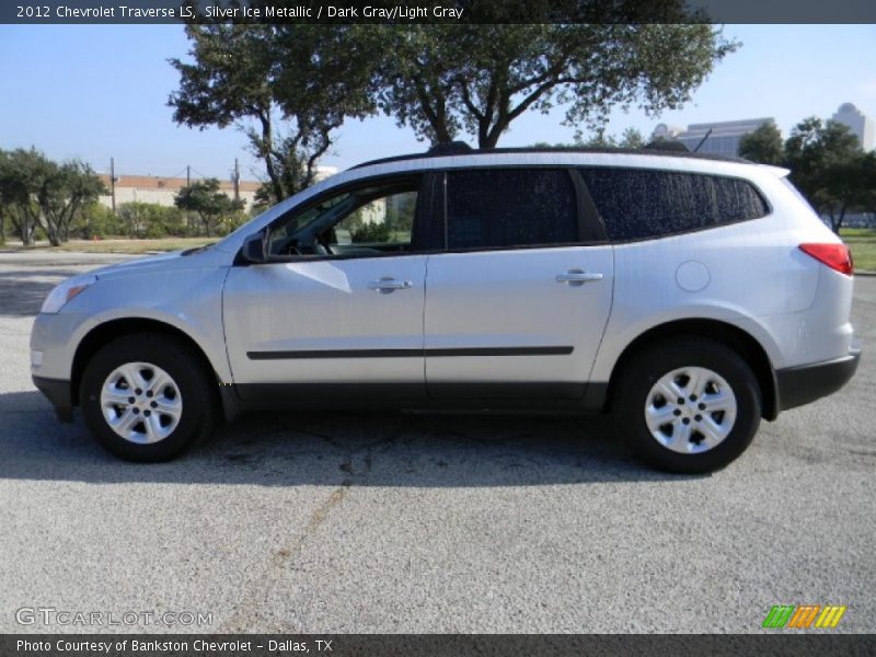 Silver Ice Metallic / Dark Gray/Light Gray 2012 Chevrolet Traverse LS