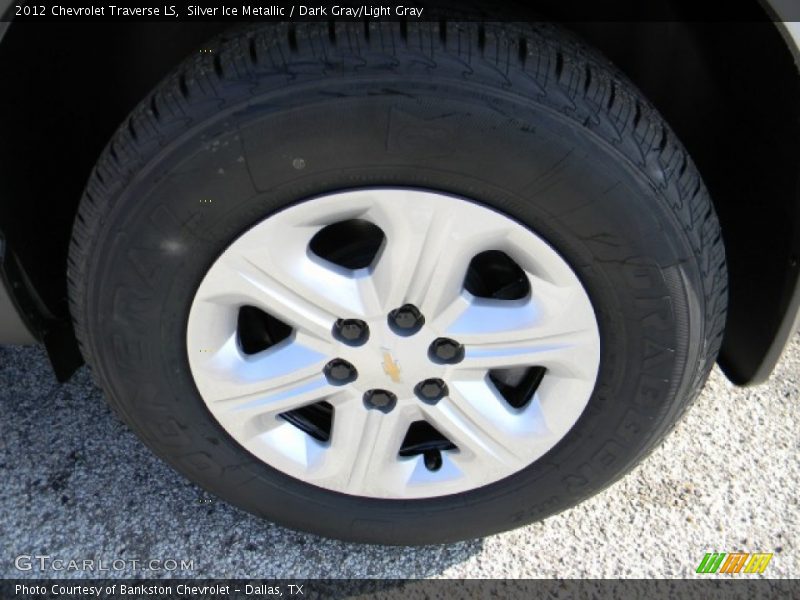 Silver Ice Metallic / Dark Gray/Light Gray 2012 Chevrolet Traverse LS