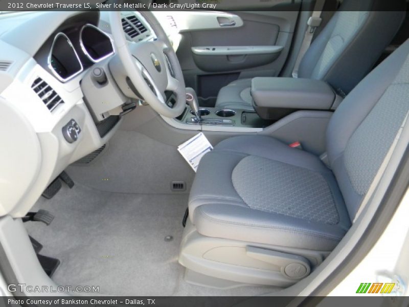 Silver Ice Metallic / Dark Gray/Light Gray 2012 Chevrolet Traverse LS