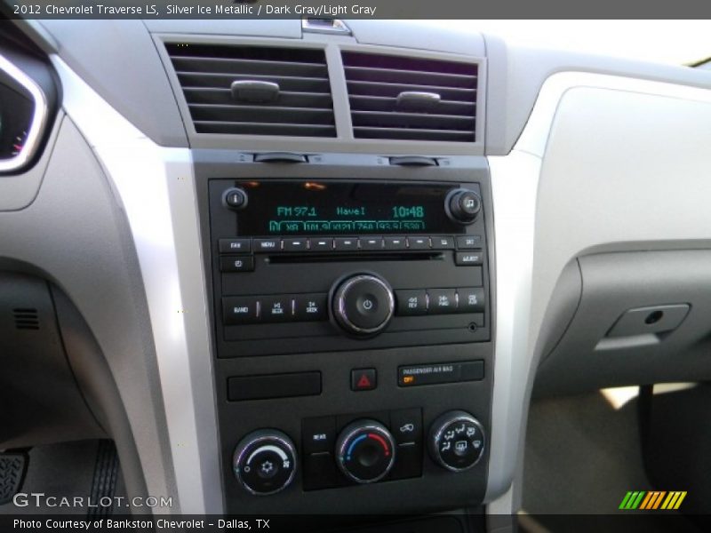Silver Ice Metallic / Dark Gray/Light Gray 2012 Chevrolet Traverse LS