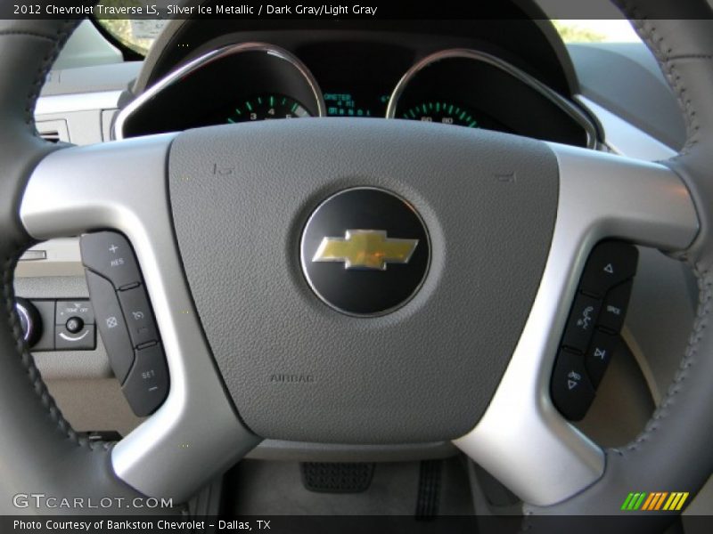 Silver Ice Metallic / Dark Gray/Light Gray 2012 Chevrolet Traverse LS