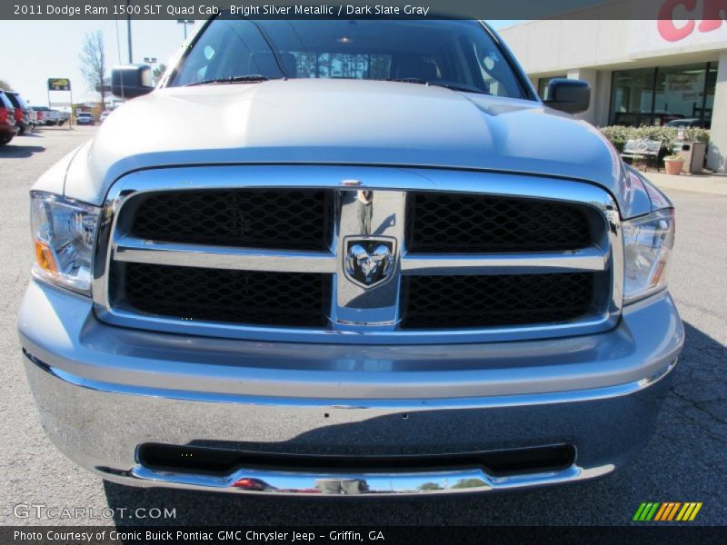 Bright Silver Metallic / Dark Slate Gray 2011 Dodge Ram 1500 SLT Quad Cab