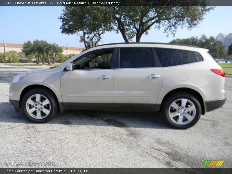 Gold Mist Metallic / Cashmere/Ebony 2012 Chevrolet Traverse LTZ
